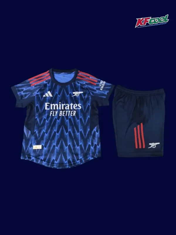 Arsenal away blue jersey back number ventilation mesh 25/26