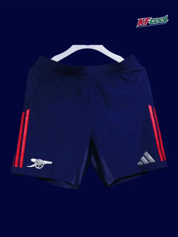 Arsenal white shorts back seam reinforced ventilation 25/26