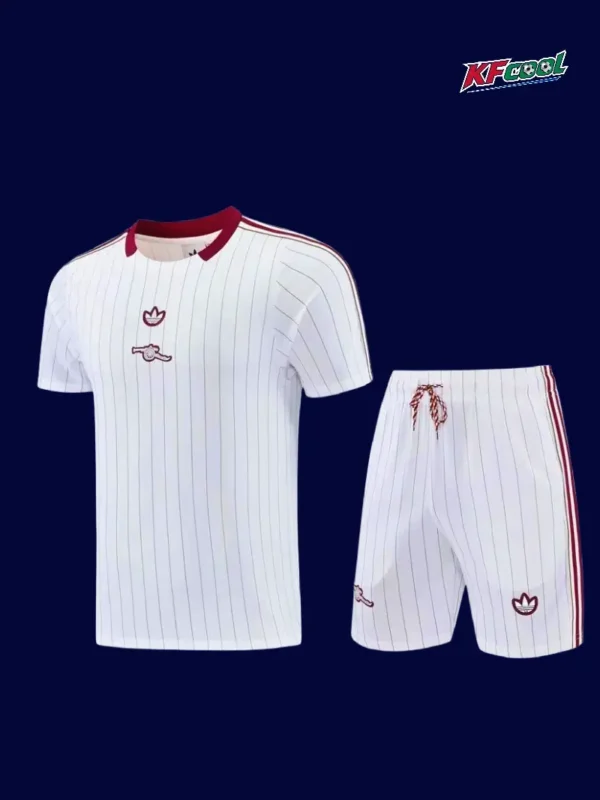 Arsenal White Training Short Suit 2627A - KFCool – Football Jerseys & Soccer Kits Store