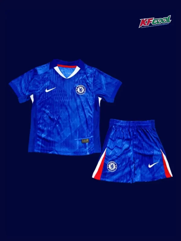 Chelsea 25/26 Kids Home Front Player Version blue jersey youth