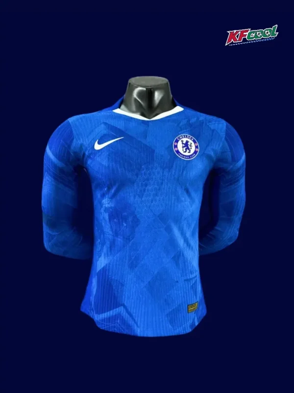 Chelsea 25/26 Home Long Sleeve Front Player Version blue jersey
