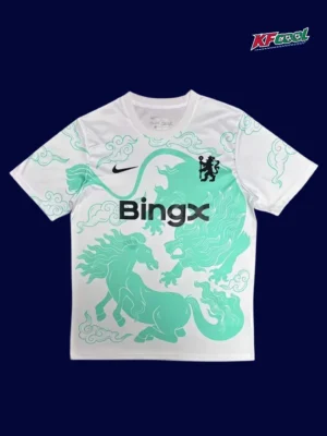Chelsea White Green Training shirts 26/27 Fans Version