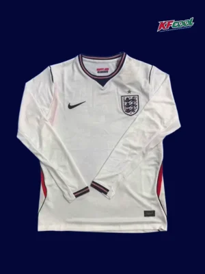 England Home Long Sleeve Jersey 26/27 Fans Version