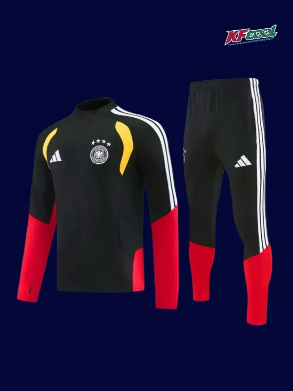 Germany Black Half Pull Tracksuit 2627A - KFCool – Football Jerseys & Soccer Kits Store