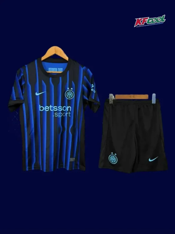 Inter Milan Kids Fans Kit 25/26 Home Front View