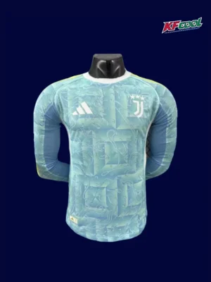 Juventus 2526 Away Long Sleeve Player Front wind-resistant warm jersey