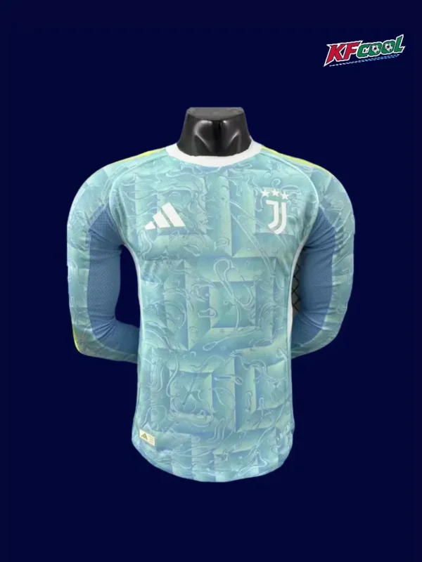 Juventus 2526 Away Long Sleeve Player Front wind-resistant warm jersey