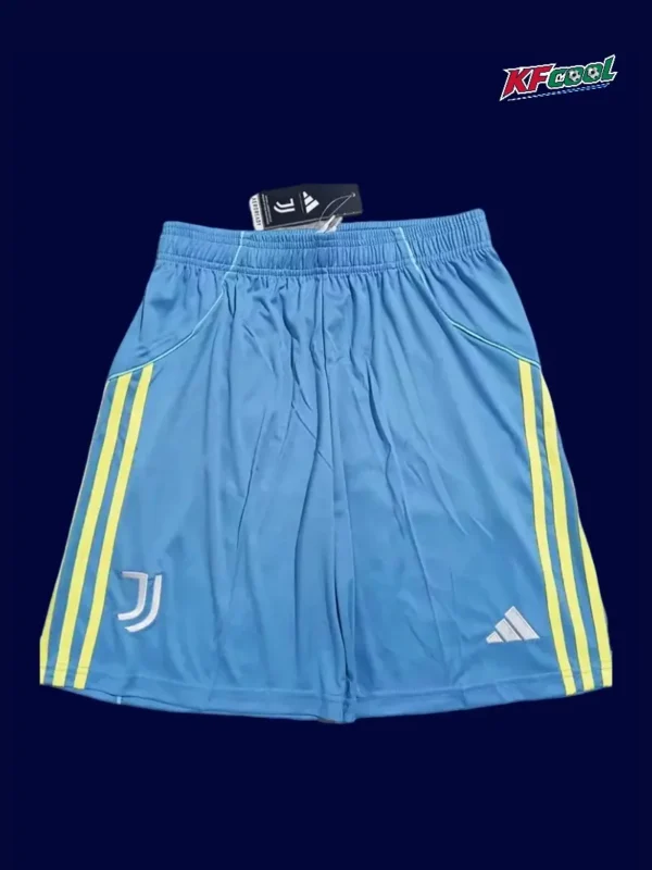 Juventus 2526 Away Fans Shorts Front casual elastic fan shorts