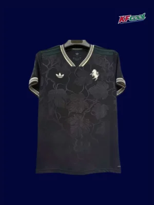 Juventus Third Black Jersey 2526 Fans Version A Juventus 2526 Third Black Fans Front fashionable casual black fan jersey