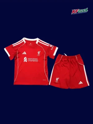 Liverpool Home Red Kids Kit 25/26 Front