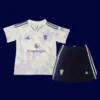 Manchester United Away Kids kits 2526 A - KFCool – Football Jerseys & Soccer Kits Store ManU 25/26 Kids Away White Front, youth away-fit, lightweight