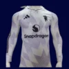 ManU 25/26 Away White Long Sleeve Player Front, match sleeve, breathable
