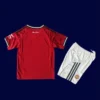 ManU 25/26 Kids Home Red Fans Back, flat rear, parent-child match