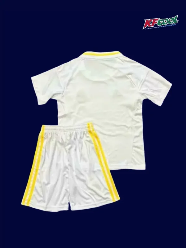 Real Madrid Kids Home Back Fans 25/26 White Kit