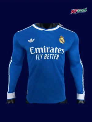 Real Madrid Third Long Sleeve Front Player 25/26 Blue