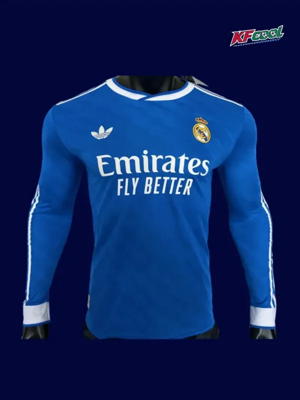 Real Madrid Third Long Sleeve Front Player 25/26 Blue
