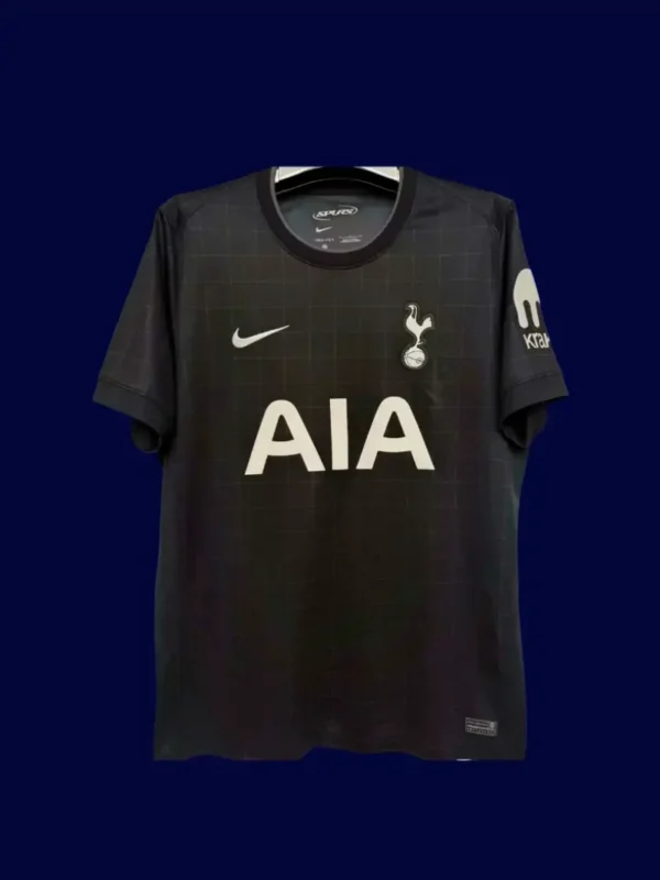 Tottenham 25/26 Away Jersey Fans Black Front replica.