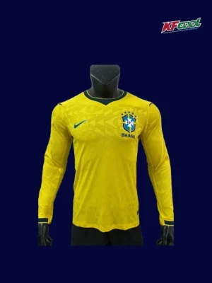 Brazil Home Long Sleeve Jersey 2627 Player Version1 Brazil Home Long Sleeve Jersey 26/27 Player Version