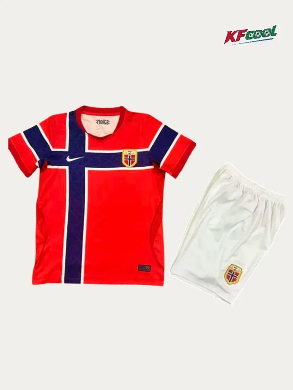 Norway Home Kids kits 2627 Fans Version1 - KFCool – Football Jerseys & Soccer Kits Store