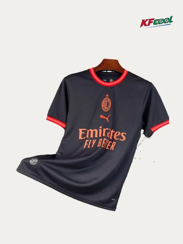 AC Milan Black Jersey 2627 Fans Version1 - KFCool – Football Jerseys & Soccer Kits Store