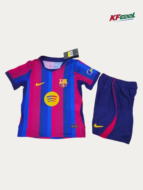 Barcelona Home Kids kits 2627 Fans Version1 - KFCool – Football Jerseys & Soccer Kits Store