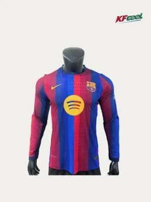 Barcelona Home Long Sleeve Jersey 26/27 Player Version