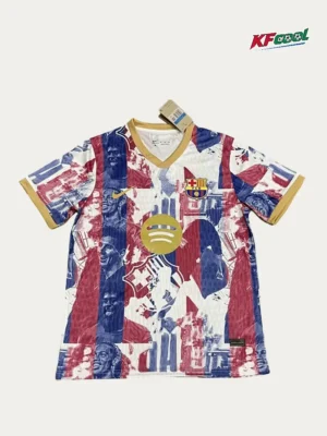 Barcelona White Red Training Shirts 26/27 Fans Version