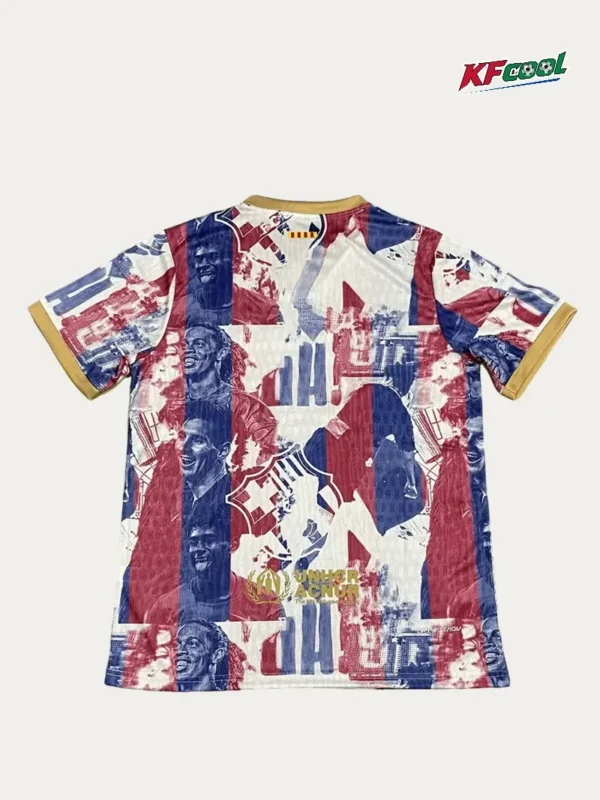 Barcelona White Red Training Shirts 2627 Fans Version2 - KFCool – Football Jerseys & Soccer Kits Store