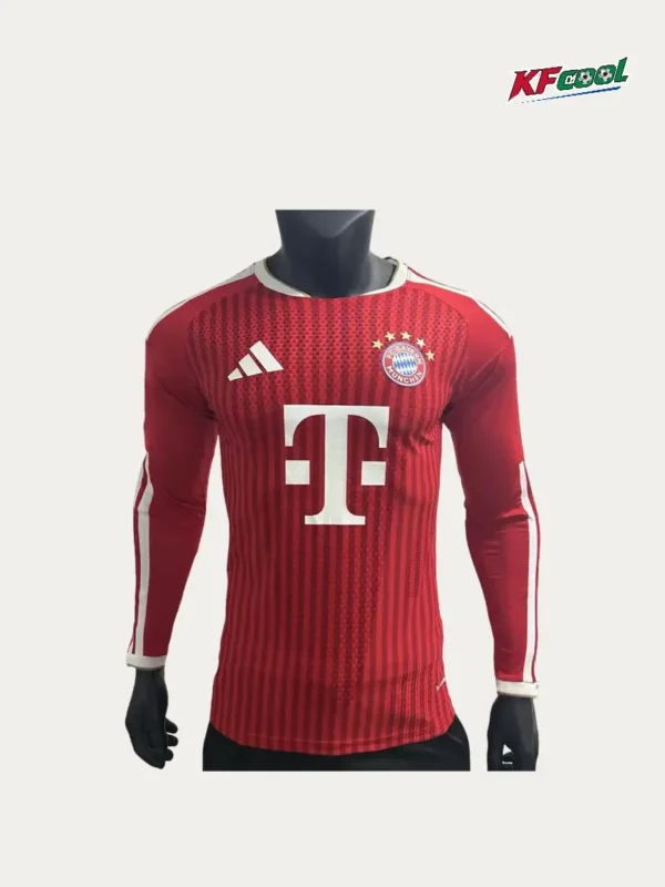 Bayern Munchen Home Long Sleeve Jersey 2627 Player Version1 - KFCool – Football Jerseys & Soccer Kits Store