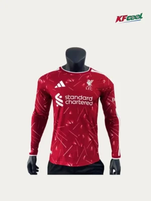 Liverpool Home Long Sleeve Jersey 2627 Player Version1 Liverpool Home Long Sleeve Jersey 26/27 Player Version