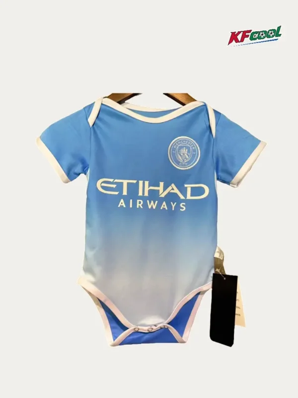 Manchester City Home Babysuit Infant Crawl 2627A - KFCool – Football Jerseys & Soccer Kits Store