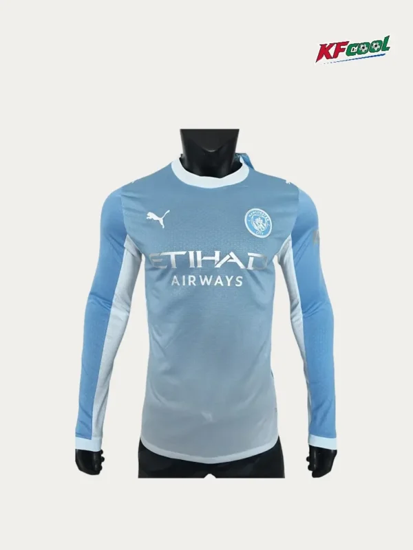 Manchester City Home Long Sleeve Jersey 2627 Player Version1 - KFCool – Football Jerseys & Soccer Kits Store