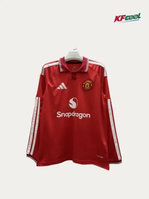 Manchester United Home Long Sleeve Jersey 2627 Fans Version1 Manchester United Home Long Sleeve Jersey 26/27 Fans Version