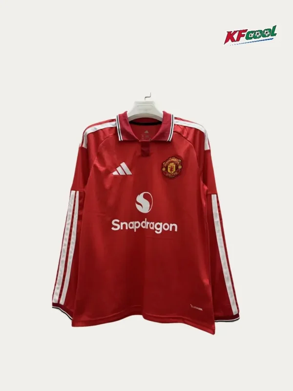 Manchester United Home Long Sleeve Jersey 2627 Fans Version1 - KFCool – Football Jerseys & Soccer Kits Store