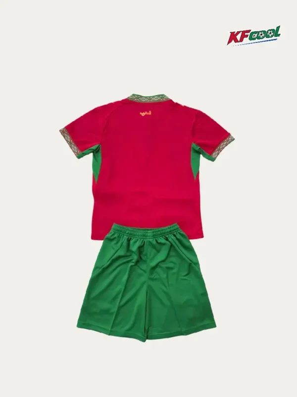 Morocco Home Kids kits 2627 Fans Version2 - KFCool – Football Jerseys & Soccer Kits Store