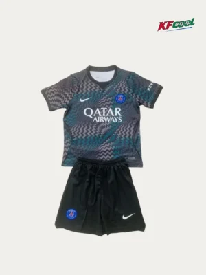 PSG Black Goalkeeper Kids kits 2627 Fans Version1 PSG Black Goalkeeper Kids kits 26/27 Fans Version