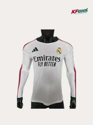 Real Madrid Home Long Sleeve Jersey 2627 Player Version1 Real Madrid Home Long Sleeve Jersey 26/27 Player Version