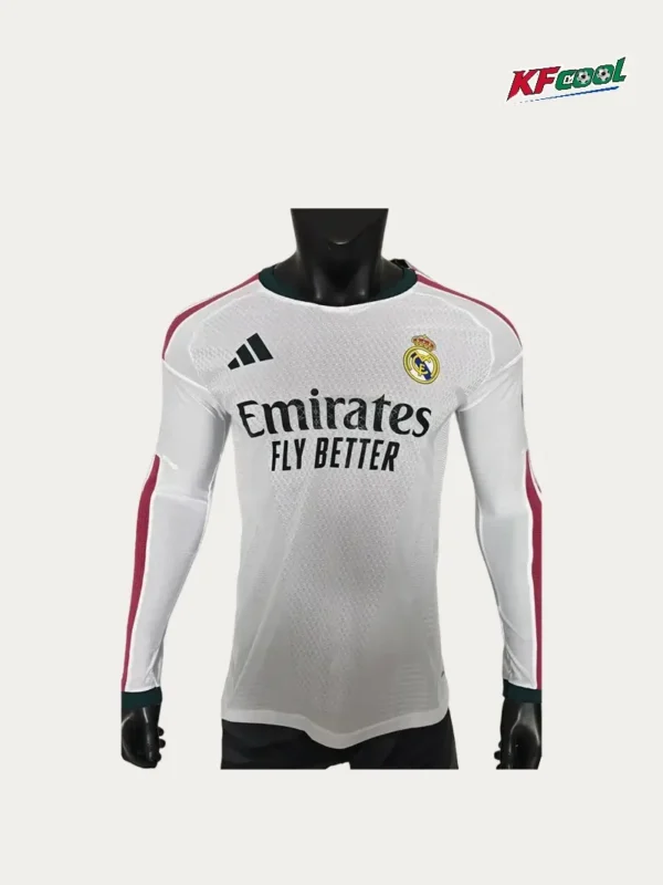 Real Madrid Home Long Sleeve Jersey 2627 Player Version1 - KFCool – Football Jerseys & Soccer Kits Store