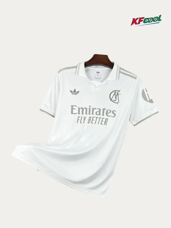 Real Madrid White 125th Anniversary Jersey 2627 Fans Version1 - KFCool – Football Jerseys & Soccer Kits Store