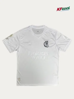 Real Madrid White 125th Anniversary Jersey 2627 Fans VersionRound Neck1 Real Madrid White 125th Anniversary Jersey 26/27 Fans Version(Round Neck)