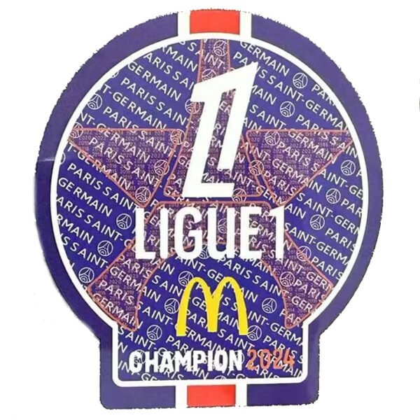 Ligue 1 CHAMPION Patch 2024 法甲冠军章 You can buy it alone OR tell us which jersey to print it on You can buy it alone OR tell us which jersey to print it on