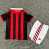 AC Milan 2009/10 Retro Home Kids Kit Fan Version - Back View | KFCOOL