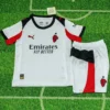 AC Milan 2025/26 Away Kids Kit Fan Version - Front View - KFCool – Football Jerseys & Soccer Kits Store AC Milan 2025/26 Away Kids Kit Fan Version - Front View | KFCOOL