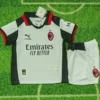 AC Milan 2025/26 Fourth White Kids Kit Fan Version - Front View - KFCool – Football Jerseys & Soccer Kits Store AC Milan 2025/26 Fourth White Kids Kit Fan Version - Front View | KFCOOL
