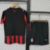 AC Milan 2025/26 Home Kids Kit Fan Version - Back View | KFCOOL