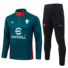 AC Milan 2025/26 Green Half Pull Tracksuit - Front View - KFCool – Football Jerseys & Soccer Kits Store AC Milan 2025/26 Green Half Pull Tracksuit - Front View | KFCOOL