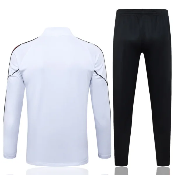 AC Milan 2025/26 White Half Pull Tracksuit - Back View | KFCOOL