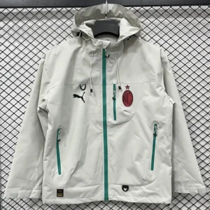 AC Milan 2025/26 Grey Outdoor Jacket - Front View | KFCOOL
