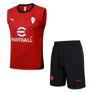 AC Milan 2025/26 Red Sleeveless Shorts - Front View AC Milan 2025/26 Red Sleeveless Shorts - Front View | KFCOOL