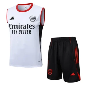 AC Milan 2025/26 White Sleeveless Shorts - Front View AC Milan 2025/26 White Sleeveless Shorts - Front View | KFCOOL